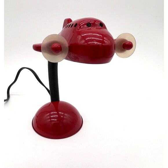 Vintage Dayton Hudson Airplane Kids Desk Lamp Red Aviation Gooseneck Deco Works - Picture 3 of 13